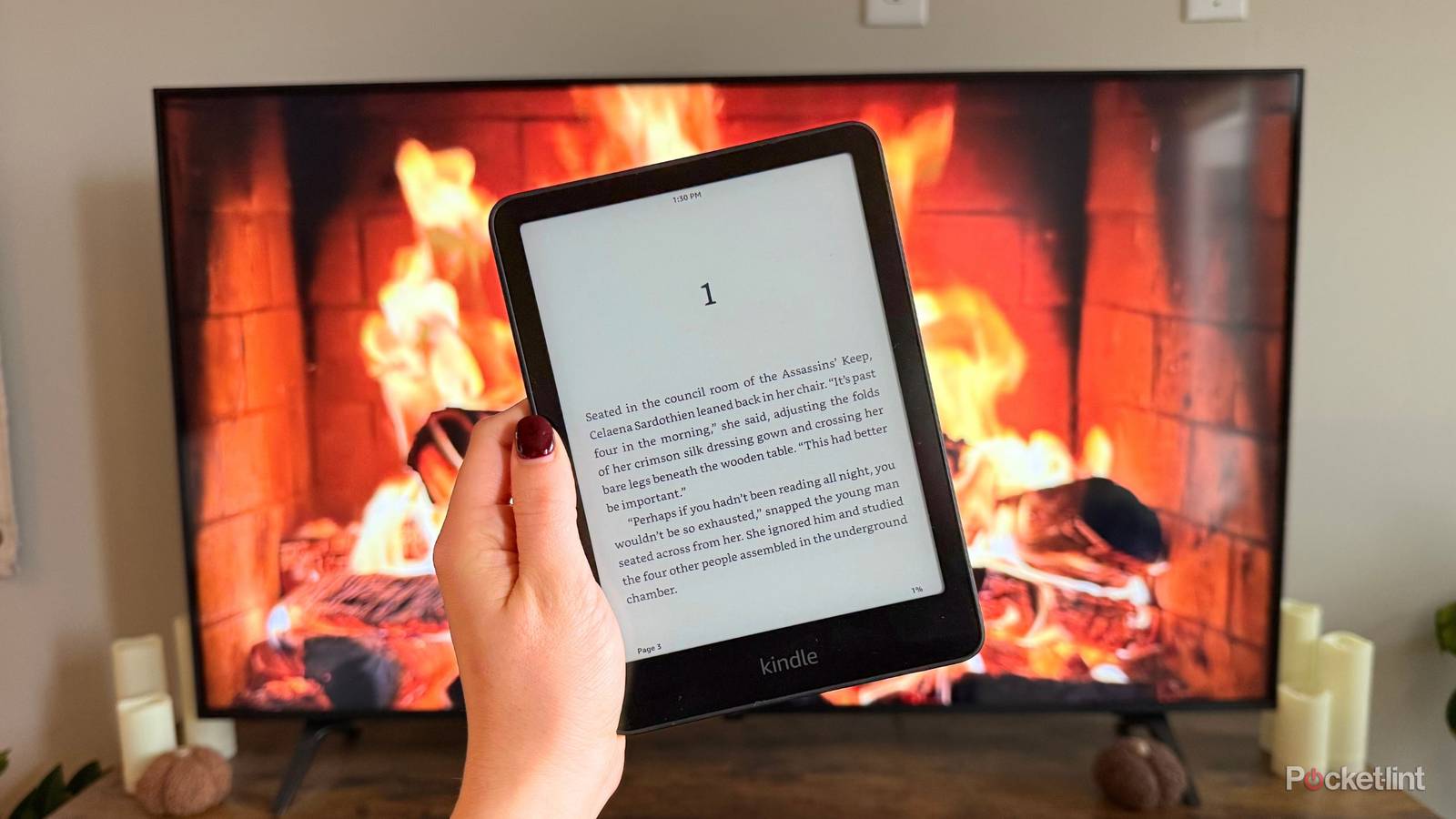 przyciski nawigacyjne czytnika e-booków z podświetleniem
